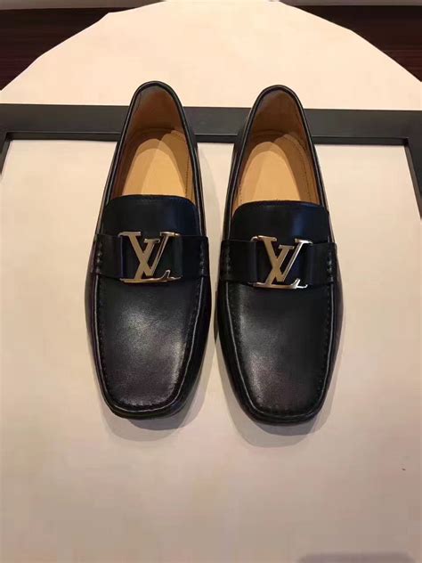 lv white loafers